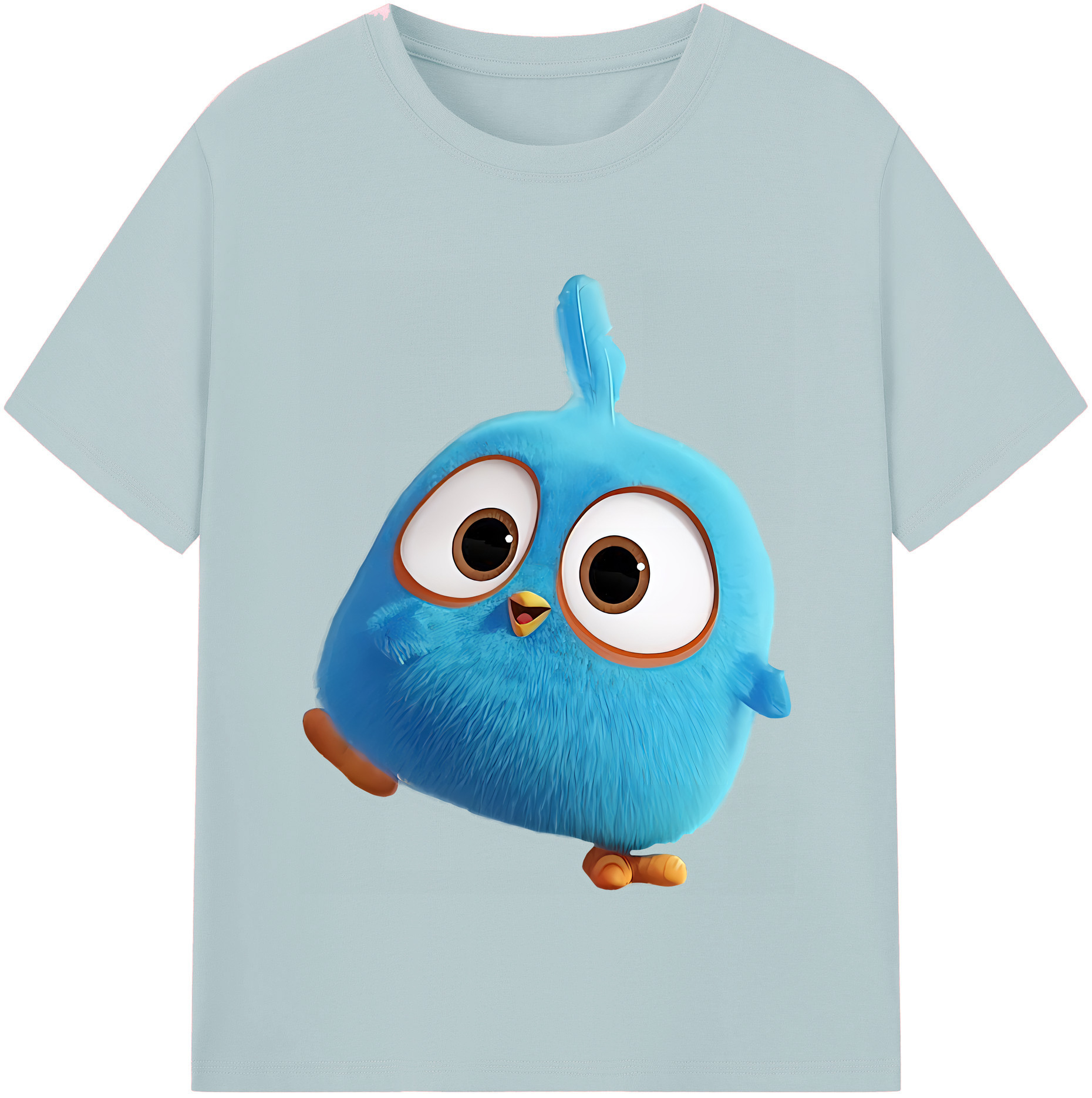 （画像用） Angry Birds アングリーバード 綿100％半袖Tシャツ（フロントプリント）